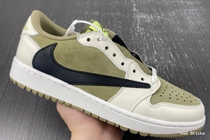 Bright Low Retro 1 Olive 81 Scott FZ3124-200 Golf Travis Neutral Jordan 1013